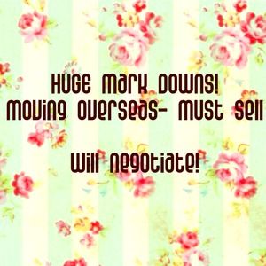 Moving overseas! Big discounts!!