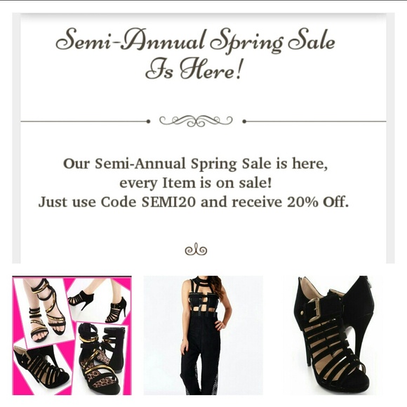 Semi Annual Sale-WEBSITE ONLY