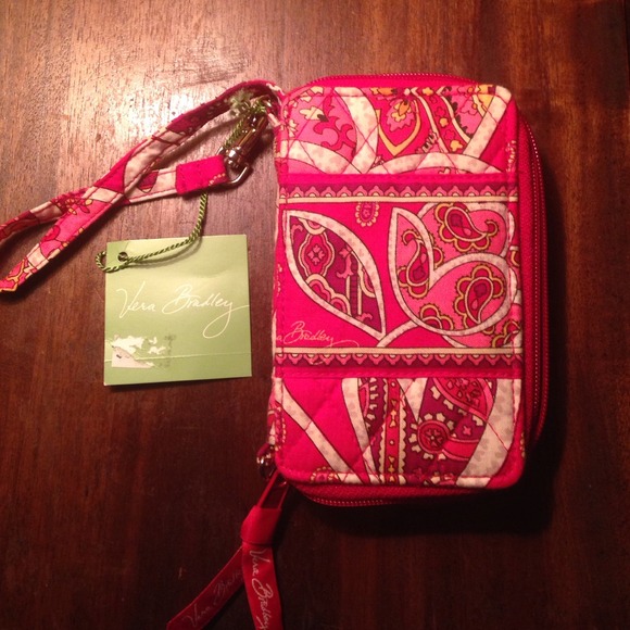 Vera Bradley Carry it All Wristlet: Rosy Posies