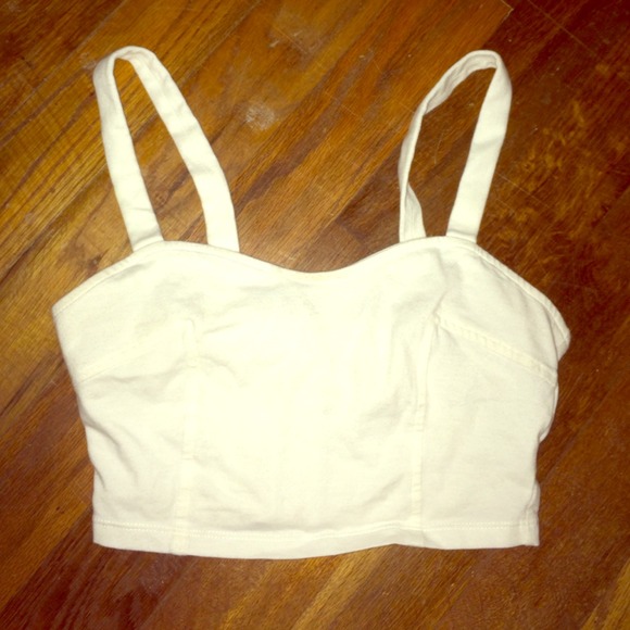 White crop top