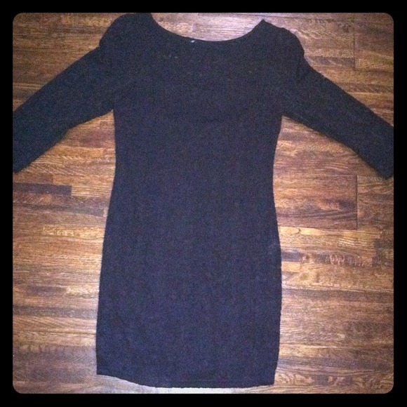 Black lace dress