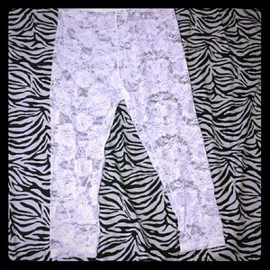 White Lace leggings