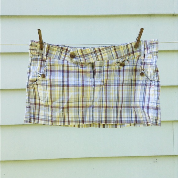 Plaid miniskirt
