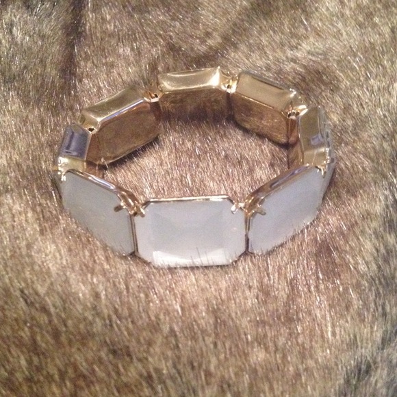 White-jeweled bracelet. *Free item with purchase!*