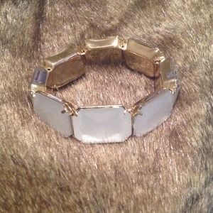 White-jeweled bracelet. *Free item with purchase!*