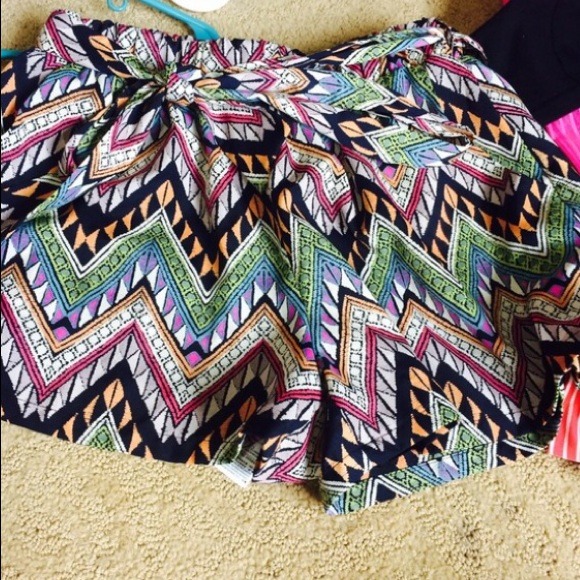 Tribal print shorts Francesca's