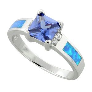 Tanzanite Opal Ring