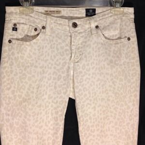 Reduced AG leopard print skinny jeans