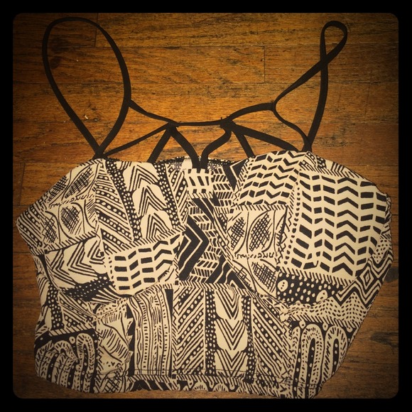 Cute Aztec cut out crop top