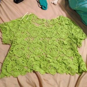 Lace crop top