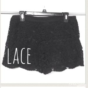 Lace High Waist Shorts