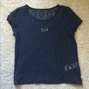 Hollister Lace See Through Top