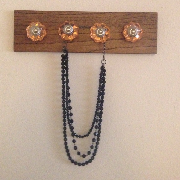 Black beaded necklace