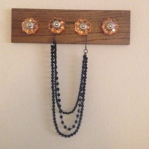 Black beaded necklace