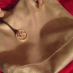 REAL MK summer bronze tote bag