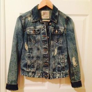 Zara Acid washed denim jacket
