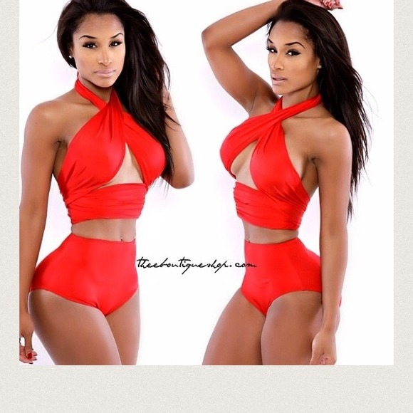 Red Bathing suit - Perfect for vacation or vegas😍 - Picture 2 of 3