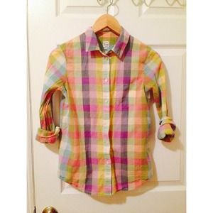 Madewell Multicolor Checkered Boyshirt