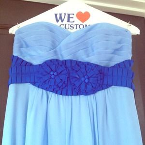 Phoebe Couture strapless floor length gown