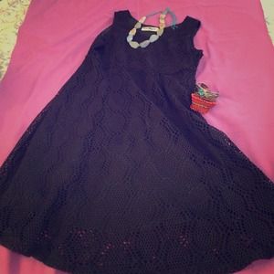 Black vintage mini skirt