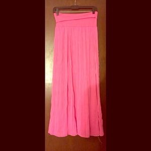 Pink maxi skirt