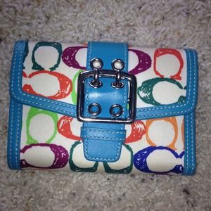 Coach multicolor wallet