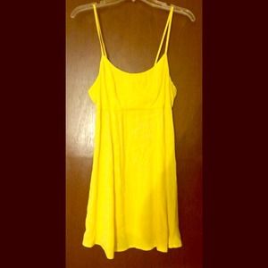 Bright yellow summer dress