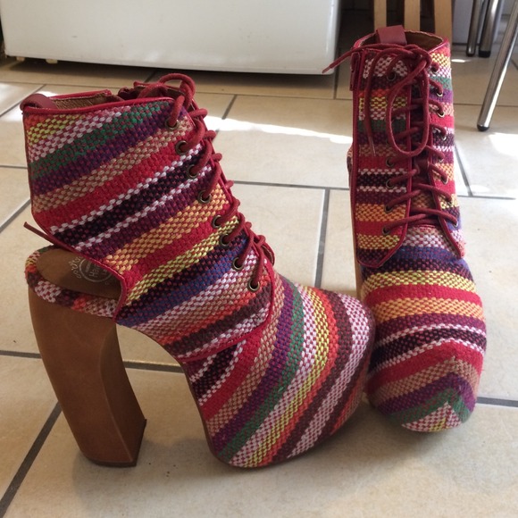 Jeffrey Campbell Lana Fab- Bright Multi size 5