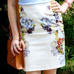 H&M Floral Pencil Skirt