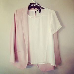 Powder pink blazer