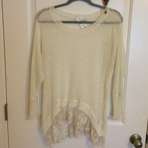 LF Millau Light Sweater with Lace Detail