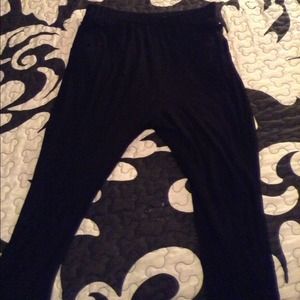 Black Jersey Harem Pants