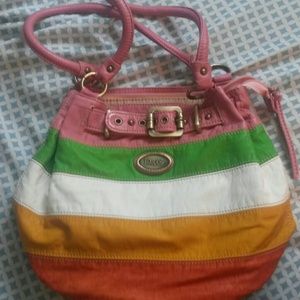 Colorful Striped Dolce & Gabbana Purse NWOT