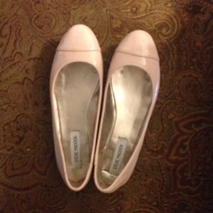Pink Italian Leather Steve Madden Flats