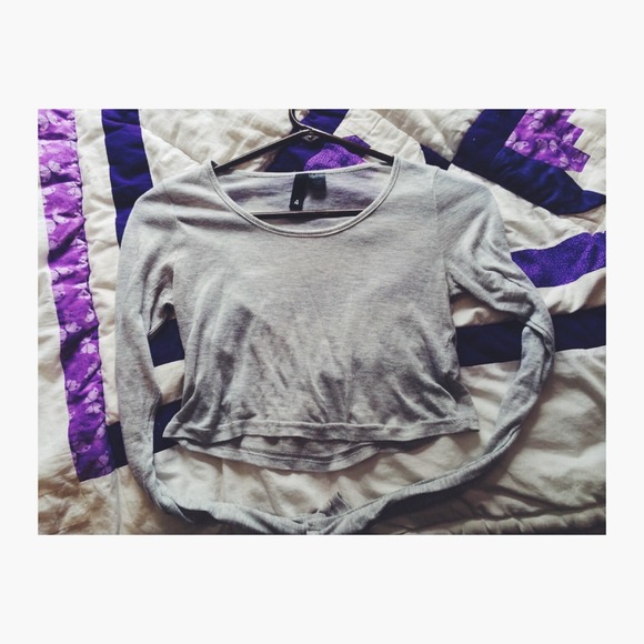 H&M Long Sleeve Crop Top