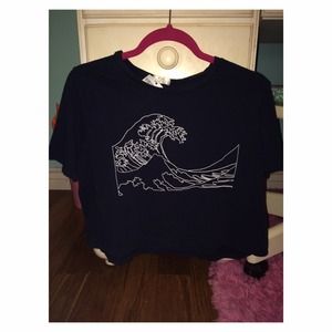 brandy melville wave crop top