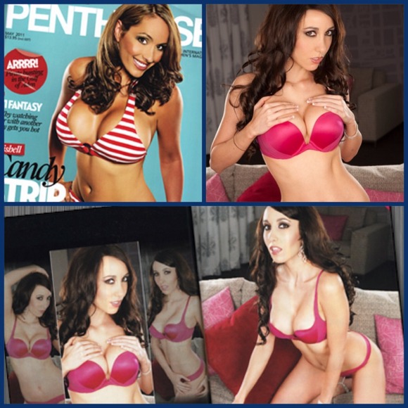 VS pink bra and panty set- as seen in penthouse