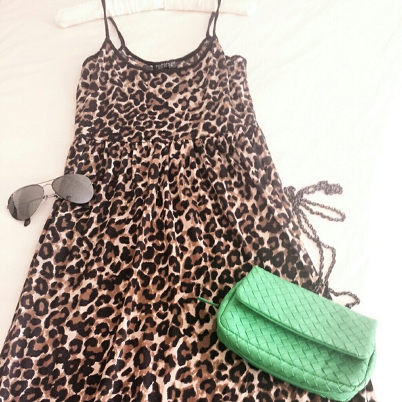 TOPSHOP leopard dress