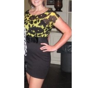 Patterned Bodycon dress forever 21