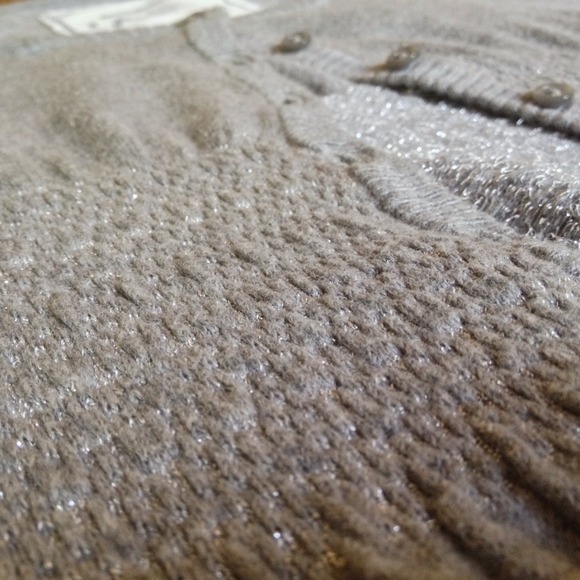 Grey Cardigan w/ 3/4 Sleeves - Picture 3 of 4