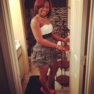 dress , black & white with silver glitter