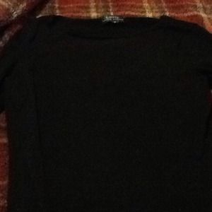 Ralph Lauren silk 3/4 sleeve sweater navy LG