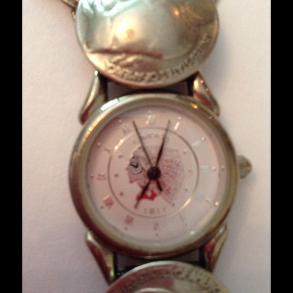 BUFFALO NICKLE WATCH🌹NATIVE AMERICAN💗 - Picture 2 of 4