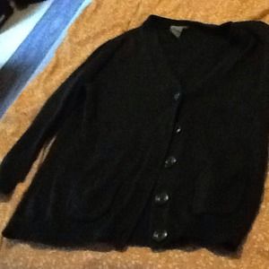 Black Ann Taylor Cardigan Medium petite