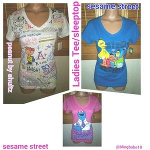 Three Ladies Tee/Sleep tops