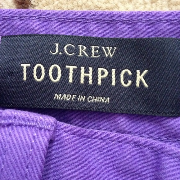 J. Crew Denim - J crew toothpick medium purple jeans