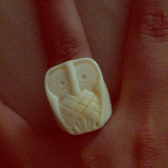 White Owl Ring