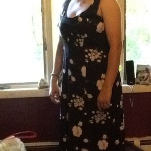 Floral print maxi dress size 14
