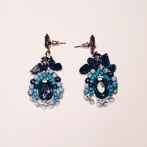 Turquoise beaded earrings