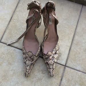 Prada snakeskin pumps